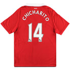 2010-11 Manchester United Nike Home Shirt Chicharito #14 M Football Shirt