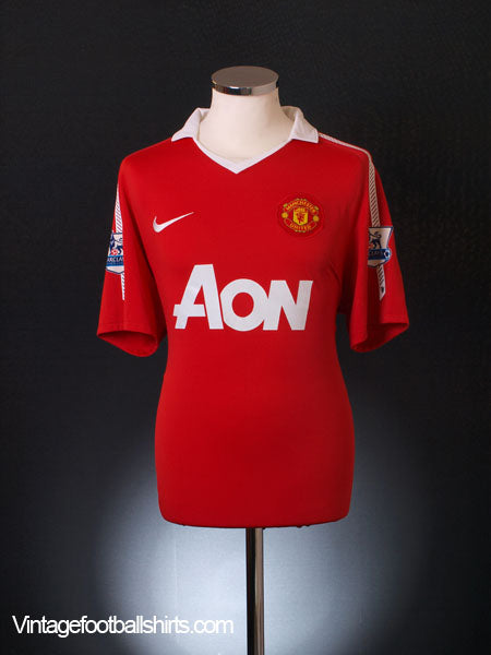 2010-11 Manchester United Home Shirt L Football Shirt