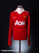 2010-11 Manchester United Home Shirt L/S M.Boys Football Shirt