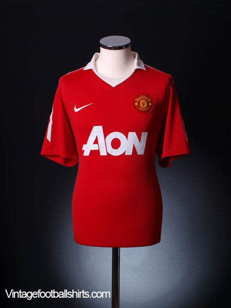 2010-11 Manchester United Home Shirt L Football Shirt