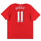 2010-11 Manchester United Nike Home Shirt Giggs #11 L Football Shirt