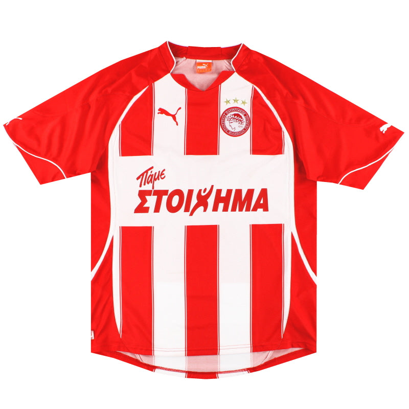 2010-11 Olympiakos Puma Home Shirt L Football Shirt