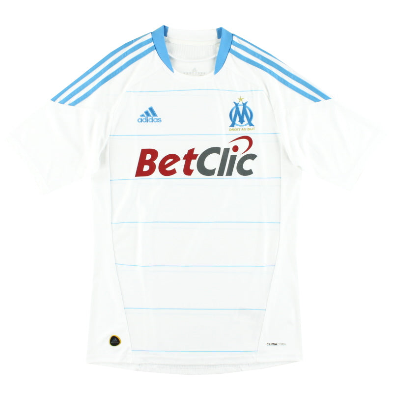 2010-11 Olympique Marseille adidas Home Shirt S Football Shirt