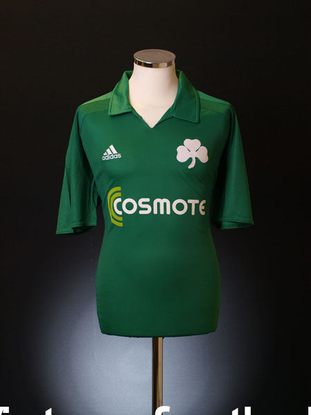 2010-11 Panathinaikos Home Shirt M Football Shirt