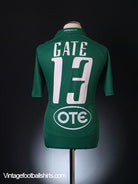 2010-11 Panathinaikos Home Shirt Gate #13 L Football Shirt