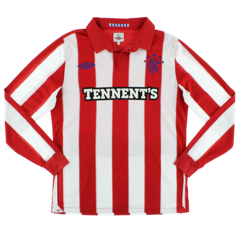 2010-11 Rangers Away Shirt L/S S Football Shirt
