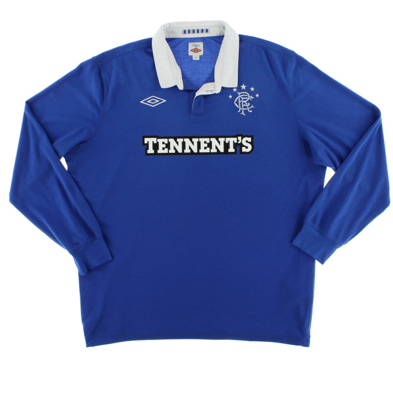 2010-11 Rangers Home Shirt L/S *Mint* XXL Football Shirt
