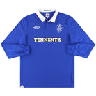 2010-11 Rangers Umbro Home Shirt L/S L Football Shirt