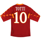 2010-11 Roma Kappa Player Issue Home Shirt Totti #10 L/S *w/tags* M Football Shirt