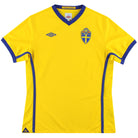 2010-11 Sweden Umbro Home Shirt *Mint* Womans 12 Football Shirt