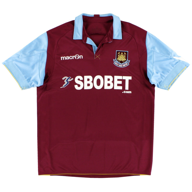 2010-11 West Ham Home Shirt L Football Shirt