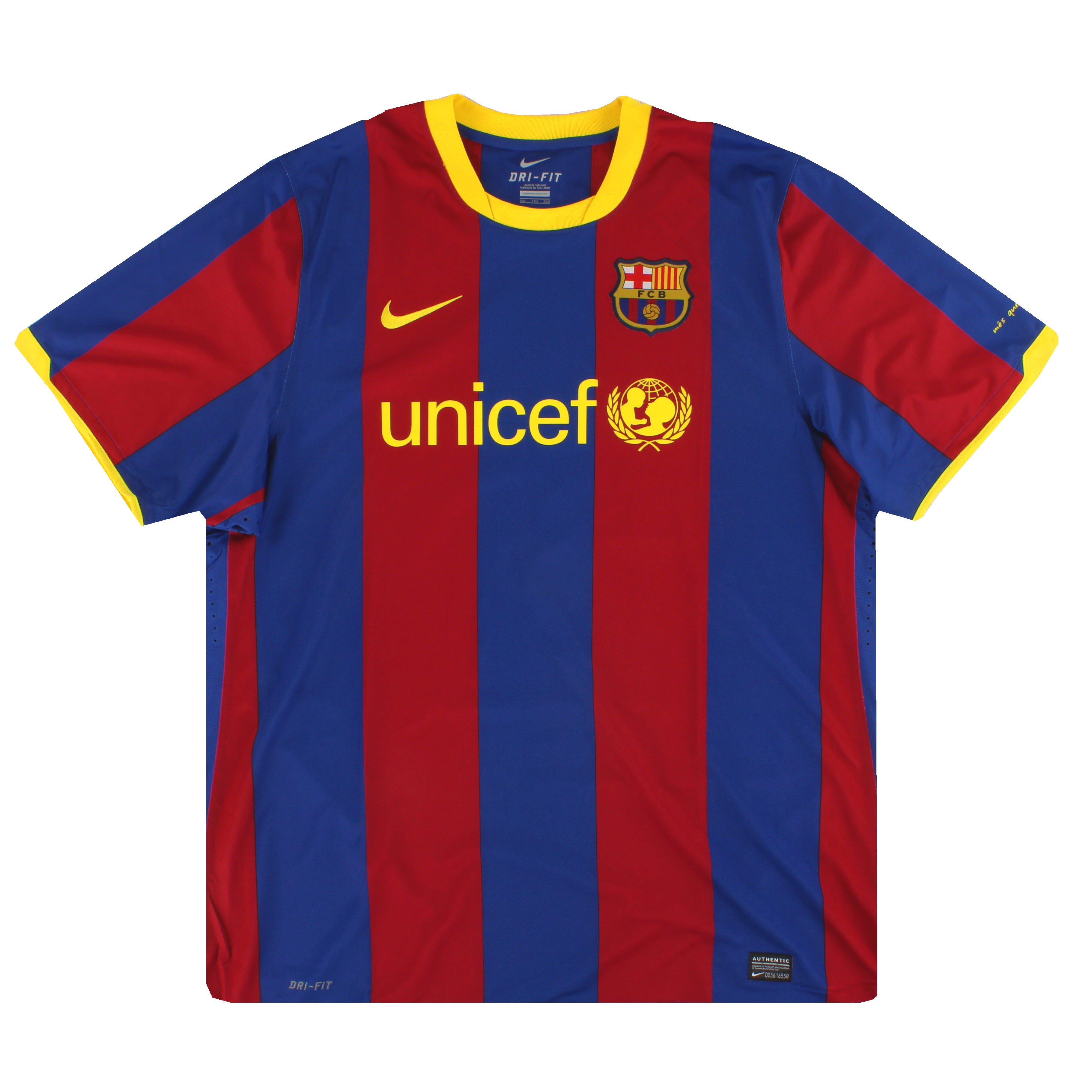 2010-11 Barcelona Nike Player Issue Home Shirt *w/tags* XXL 385896