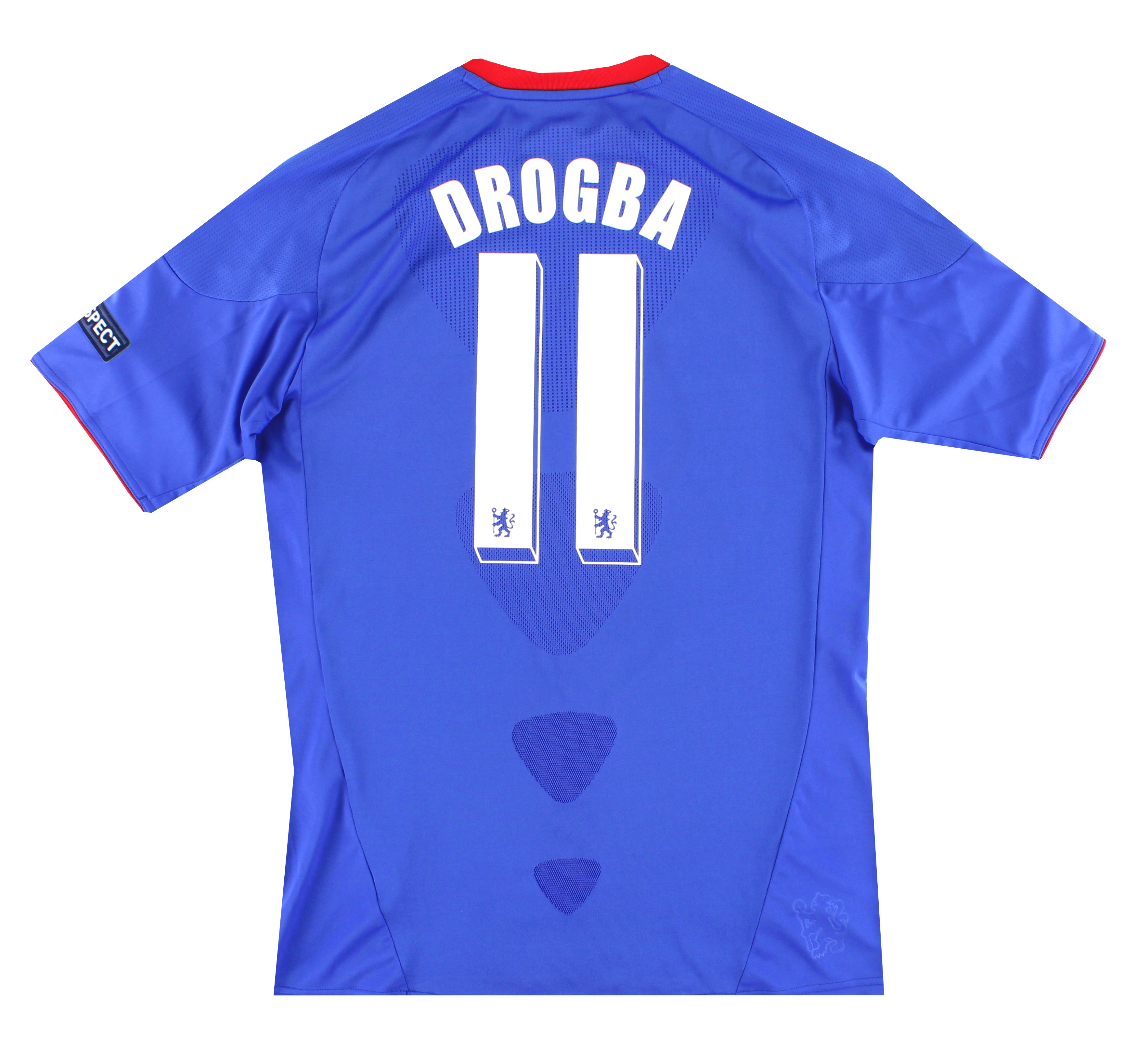 2010-11 Chelsea adidas Home Football Shirt Drogba #11 M