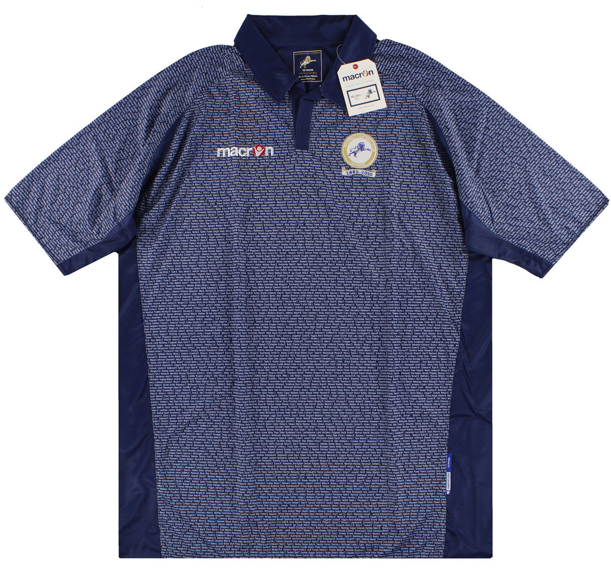 2010-11 Millwall Macron '125 Year' Anniversary Shirt *BNIB* 5XL