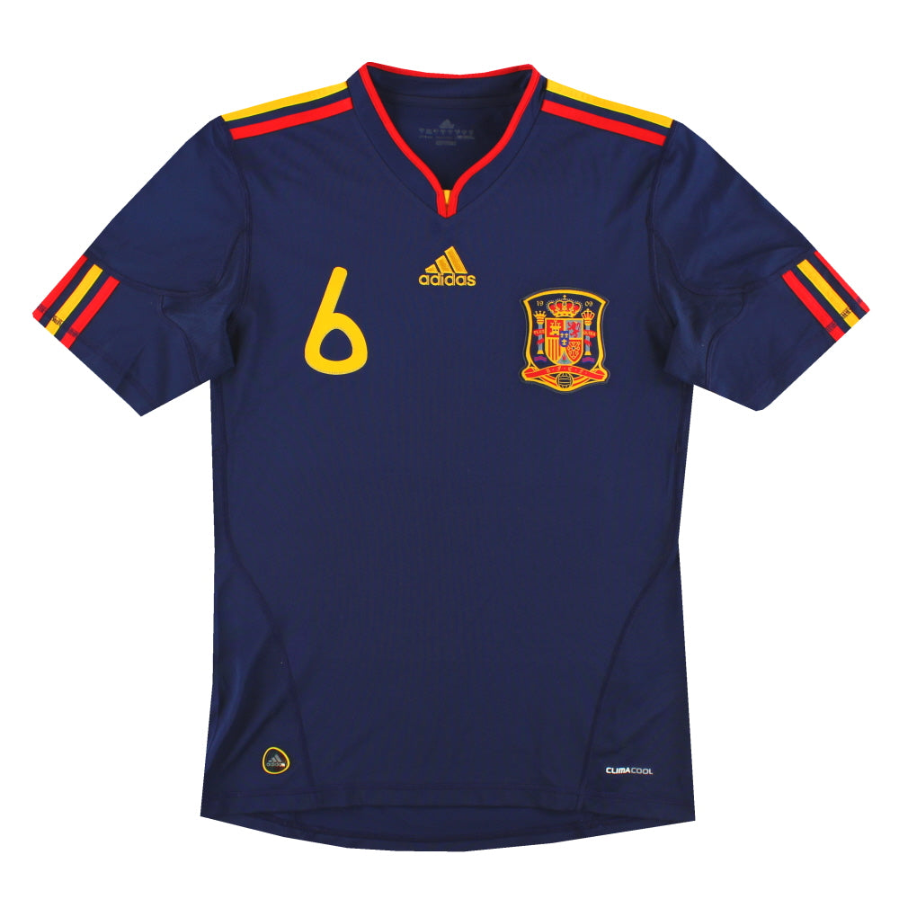 2010-11 Spain adidas Away Shirt A.Iniesta #6 S P47896 | Vintage