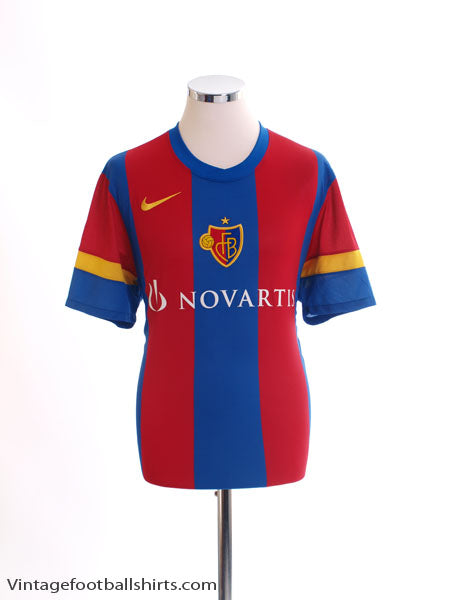 2010-12 FC Basel Home Shirt L Football Shirt
