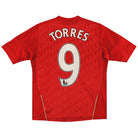 2010-12 Liverpool adidas Home Shirt Torres #9 Y Football Shirt