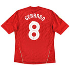 2010-12 Liverpool adidas Home Shirt Gerrard #8 L Football Shirt