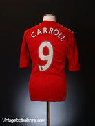 2010-12 Liverpool Home Shirt Carroll #9 M Football Shirt