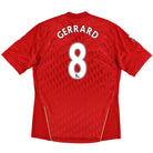 2010-12 Liverpool Home Shirt Gerrard #8 *Mint* L Football Shirt