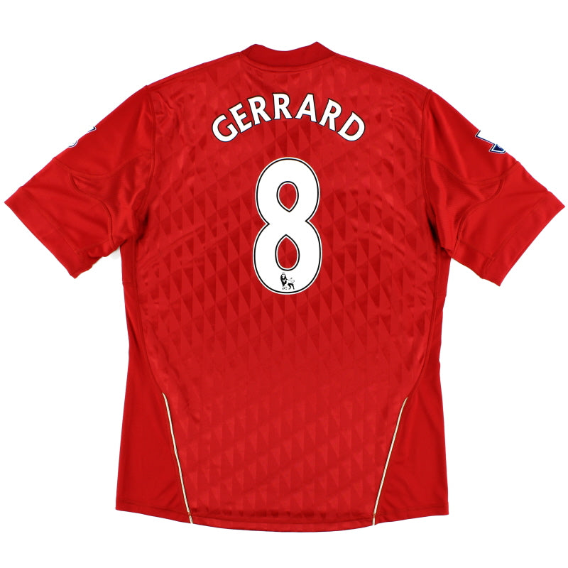 2010-12 Liverpool Home Shirt Gerrard #8 *Mint* L Football Shirt