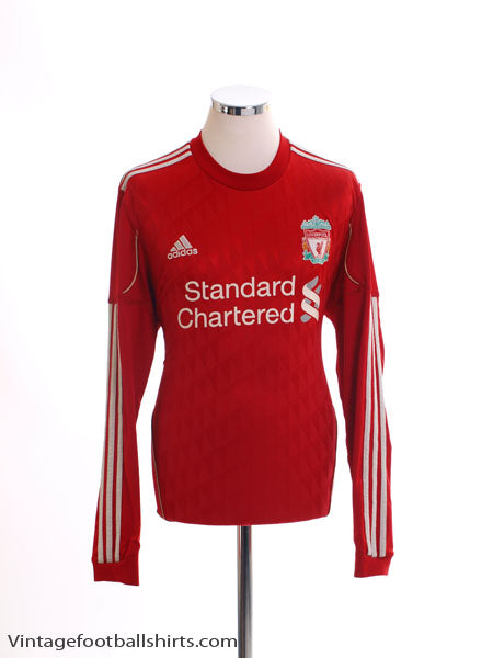 2010-12 Liverpool Home Shirt L/S M Football Shirt