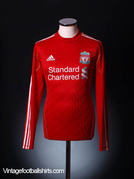 2010-12 Liverpool Home Shirt L/S L | Vintage Football Shirts