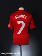 2010-12 Liverpool Home Shirt Suarez #7 S Football Shirt
