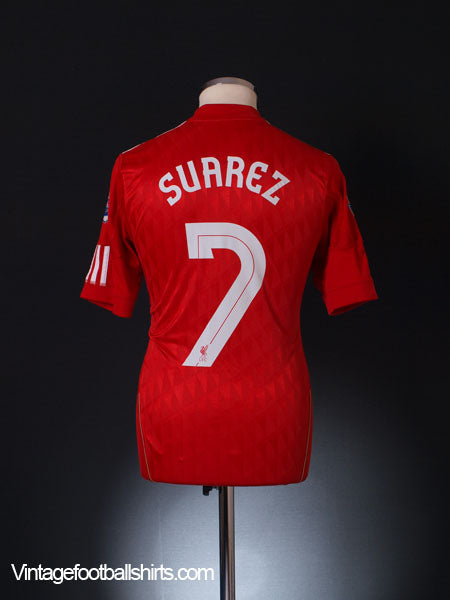 2010-12 Liverpool Home Shirt Suarez #7 S Football Shirt