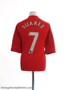 2010-12 Liverpool Home Shirt Suarez #7 XL Football Shirt