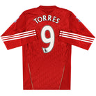 2010-12 Liverpool Techfit Player Issue Home Shirt L/S Torres #9 *Mint* L Football Shirt