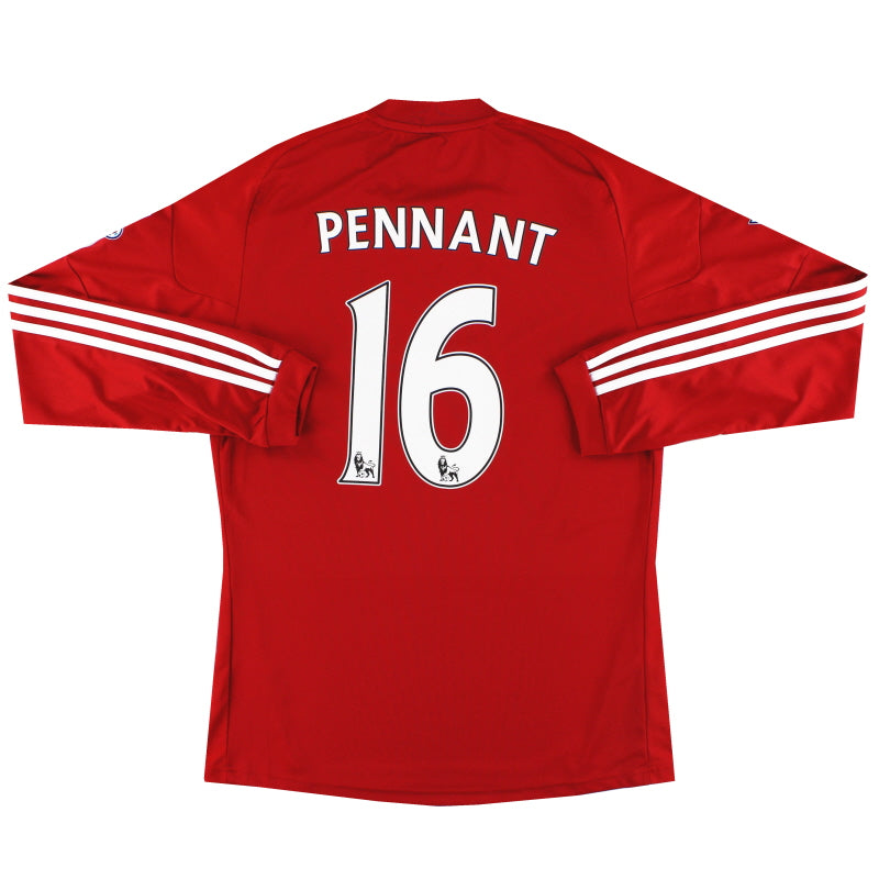 2010-12 Stoke City adidas Home Shirt Pennant #16 L/S M Football Shirt