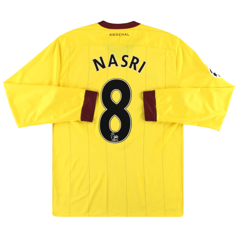 2010-13 Arsenal Nike Away Shirt Nasri #8 L/S L Football Shirt