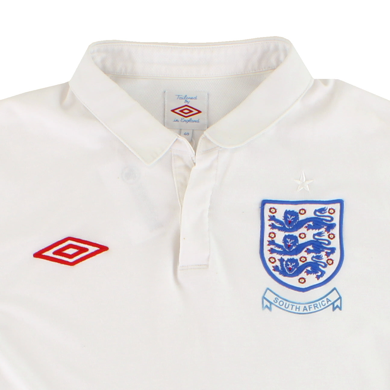 2010 England Umbro 'South Africa' Home Shirt M | Vintage Football