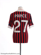 2011-12 AC Milan European Home Shirt Prince #27 M Football Shirt