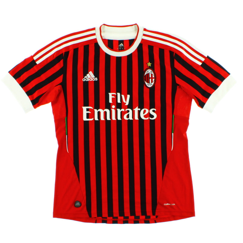 2011-12 AC Milan adidas Home Shirt S V13457 | Vintage Football Shirts