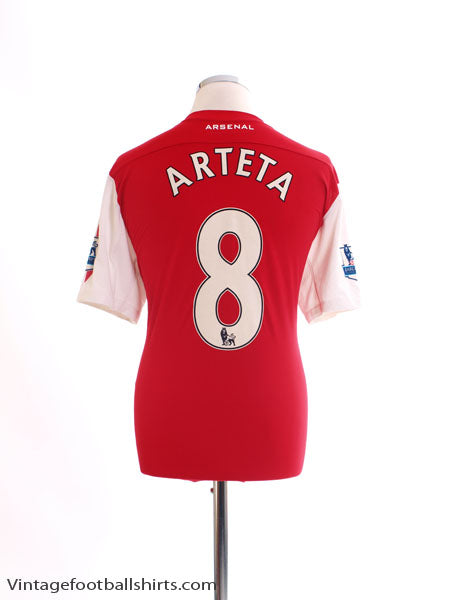 2011-12 Arsenal '125th Anniversary' Home Shirt Arteta #8 L Football Shirt