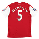 2011-12 Arsenal Home Shirt Vermaelen #5 M Football Shirt