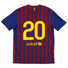 2011-12 Barcelona Home Shirt #20 L Football Shirt