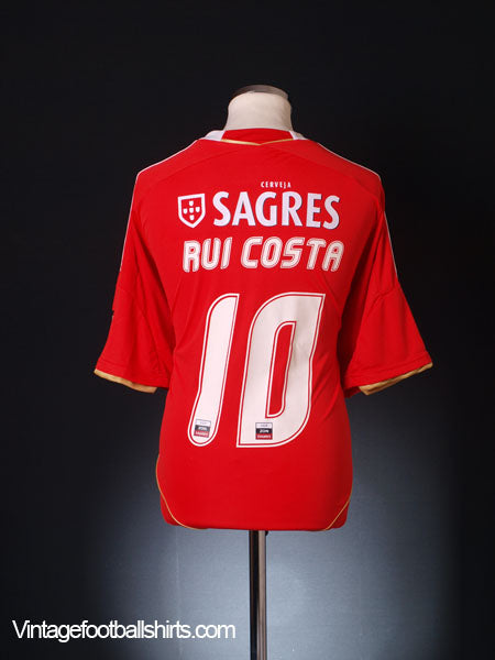 2011-12 Benfica Home Shirt Rui Costa #10 *As New* XL Football Shirt