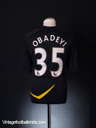 2011-12 Bolton Player Issue Away Shirt Obadeyi #35 *As New* L Football Shirt