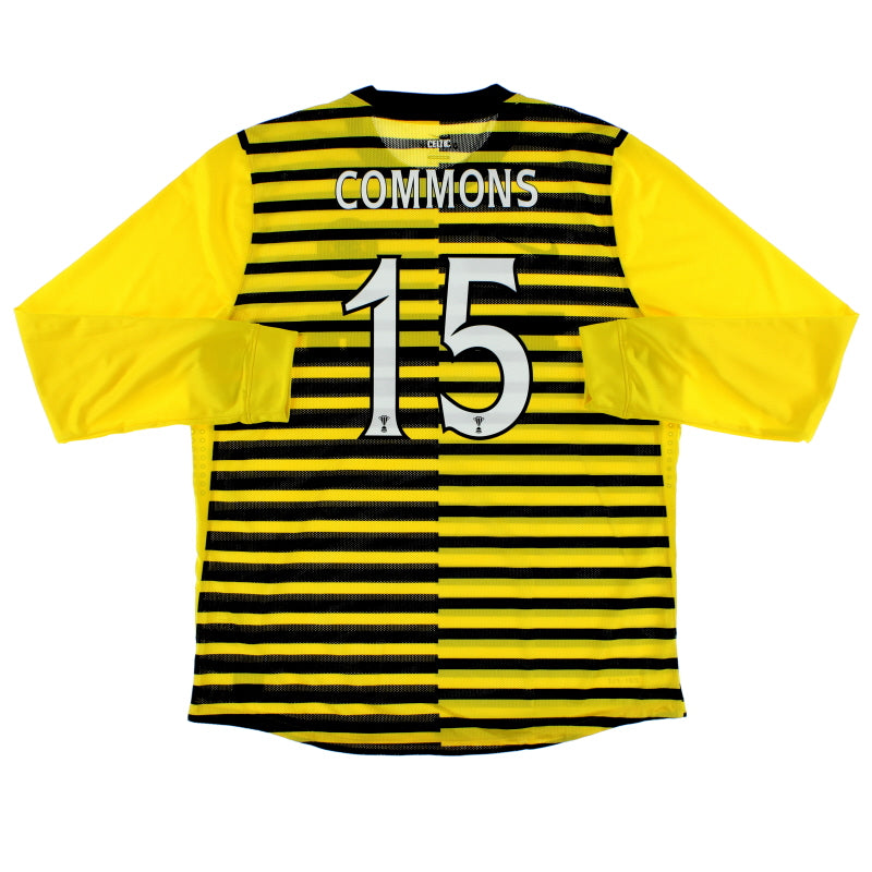 2011-12 Celtic Player Issue Third Shirt Commons #15 L/S XXL Football Shirt