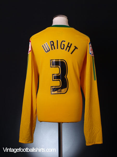 2011-12 Crystal Palace Away Shirt Wright #3 L/S XXL Football Shirt