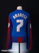 2011-12 Crystal Palace Home Shirt Ambrose #7 L/S XXL Football Shirt