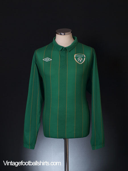 2011-12 Ireland Player Issue Home Shirt L/S XL Football Shirt