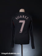 2011-12 Liverpool Away Shirt Suarez #7 L/S L Football Shirt