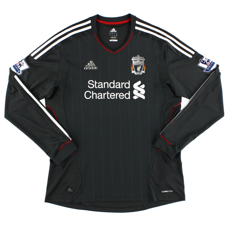 2011-12 Liverpool Away Shirt Suarez #7 L/S L | Vintage Football Shirts