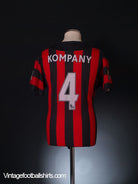 2011-12 Manchester City Away Shirt Kompany #4 XL Football Shirt