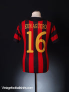 2011-12 Manchester City Champions League Away Shirt Kun Aguero #16 S Football Shirt