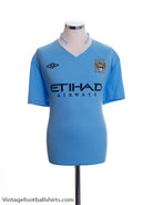 2011-12 Manchester City Home Shirt L Football Shirt